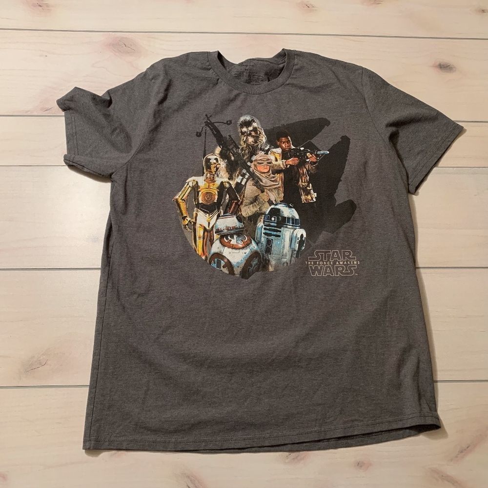 mens 2Xl Disney Starwars the force‎ awakens t shirt